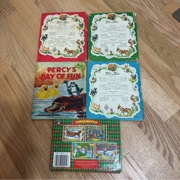 Vintage Children’s Book Bundle Percy’s Day of Fun Bunny Button Prayers - Picture 3 of 4